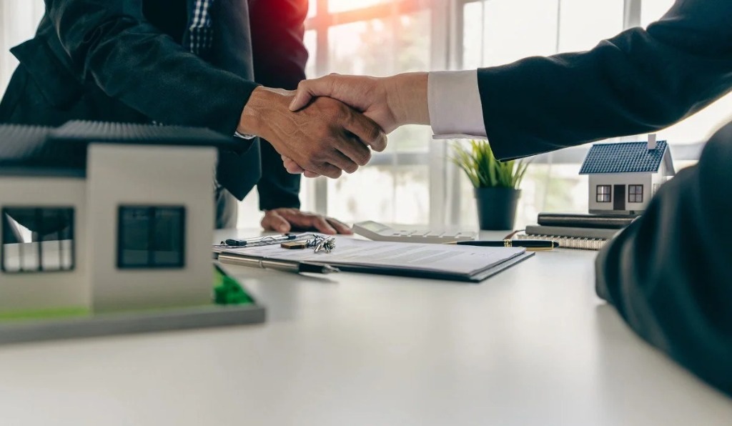 Team showcasing property models